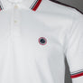 Pretty Green Eclipse Tape Polo Shirt White