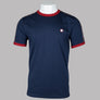 Pretty Green Eclipse Tape T-Shirt Navy