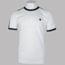 Pretty Green Eclipse Tape T-Shirt White