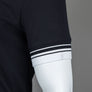 Pretty Green Finham Zip Neck Polo Shirt Black