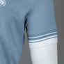 Pretty Green Finham Zip Neck Polo Shirt Blue
