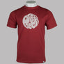 Pretty Green Gillespie Logo T-Shirt Dark Red
