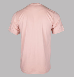 Pretty Green Gillespie Logo T-Shirt Light Pink