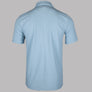 Pretty Green Islington SS Zip Polo Shirt Light Blue