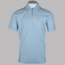 Pretty Green Islington SS Zip Polo Shirt Light Blue