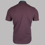 Pretty Green Marriot Paisley Collar Polo Shirt Purple
