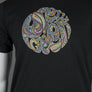 Pretty Green Marriot Paisley Logo T-Shirt Black