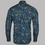 Pretty Green Marriot Paisley Shirt Blue