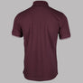 Pretty Green Mountfield Zip Polo Shirt Burgundy