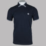 Pretty Green Mountfield Zip Polo Shirt Navy