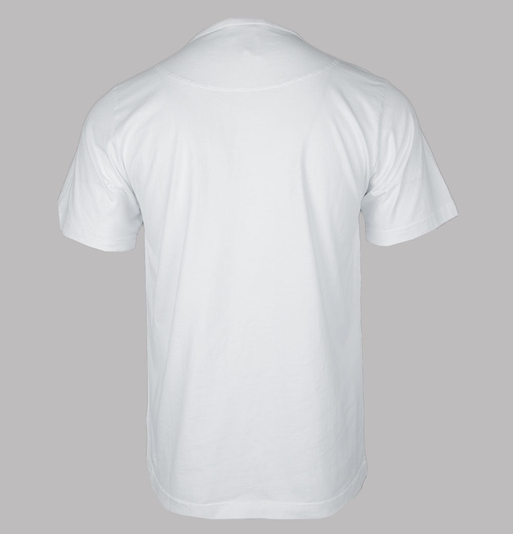 Plain white t shirt back view best sale