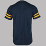 Pretty Green Waterfall Sleeve Stripe T-Shirt Navy