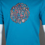 Pretty Green Wonderwall Paisley Print Logo T-Shirt Blue