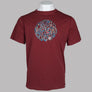 Pretty Green Wonderwall Paisley Print Logo T-Shirt Red