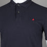 Replay Cotton Pique Polo Shirt Navy