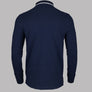 Sergio Tacchini 020 LS Polo Shirt Maritime Blue/White
