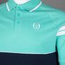 Sergio Tacchini Cambio Polo Shirt Pool Blue/Maritime Blue/White