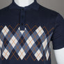 Sergio Tacchini Carezza Knitted Polo Shirt Maritime Blue/Vintage Indigo/Gardenia