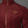Sergio Tacchini Court Velour Track Top Sun Dried Tomato
