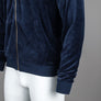 Sergio Tacchini Dallas Velour Hooded Tracksuit Top Maritime Blue
