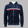 Sergio Tacchini Dallas Velour Hooded Tracksuit Top Maritime Blue