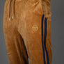Sergio Tacchini Damarindo Velour Track Pants Almond/Maritime Blue