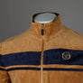 Sergio Tacchini Damarindo Velour Track Top Almond/Maritime Blue