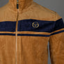 Sergio Tacchini Damarindo Velour Track Top Almond/Maritime Blue