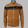 Sergio Tacchini Damarindo Velour Track Top Almond/Maritime Blue