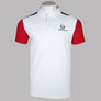 Sergio Tacchini Drive Polo Shirt White/Adrenaline Rush