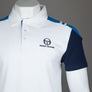 Sergio Tacchini Drive Polo Shirt White/Maritime Blue