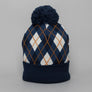 Sergio Tacchini Hamilton Jacquard Argyle Beanie Maritime Blue/Vintage Indigo/Gardenia