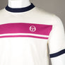 Sergio Tacchini Master T-Shirt Gardenia/Festival Fuschia/Maritime Blue