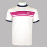 Sergio Tacchini Master T-Shirt Gardenia/Festival Fuschia/Maritime Blue