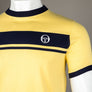 Sergio Tacchini Master T-Shirt Lemon Drop/Maritime Blue/White