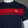 Sergio Tacchini Master T-Shirt Maritime Blue/Adrenaline Rush