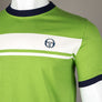 Sergio Tacchini Master T-Shirt Piquant Green/Maritime Blue/Gardenia