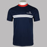 Sergio Tacchini New Supermac T-Shirt Maritime Blue/Adrenaline Rush/White