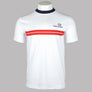Sergio Tacchini New Supermac T-Shirt White/Maritime Blue/Adrenaline Rush