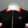 Sergio Tacchini Slice Velour Track Top Black