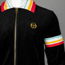 Sergio Tacchini Slice Velour Track Top Black
