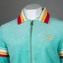 Sergio Tacchini Slice Velour Track Top Pool Blue