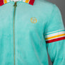 Sergio Tacchini Slice Velour Track Top Pool Blue