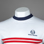Sergio Tacchini Super MK2 T-Shirt White/Adrenaline Rush