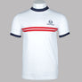 Sergio Tacchini Super MK2 T-Shirt White/Adrenaline Rush