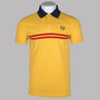 Sergio Tacchini Supermac Polo Shirt Daffodil/Maritime Blue/Adrenaline Rush