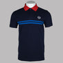Sergio Tacchini Supermac Polo Shirt Maritime Blue/Adrenaline Rush/Nautical Blue