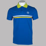 Sergio Tacchini Supermac Polo Shirt Nautical Blue/Dark Citron/Daffodil
