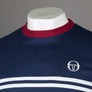 Sergio Tacchini Supermac T-Shirt Maritime Blue/Tibetan Red