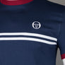 Sergio Tacchini Supermac T-Shirt Maritime Blue/Tibetan Red
